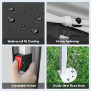 Paviljoen - Tuinpaviljoen - Partytent - Tuintent - Pop-up Kliksysteem - Stabiel - Opvouwbaar - Waterdicht - Winterbestendig -  50+UV-Bescherming - voor Tuin - Buiten - Achtertuin - 420D Oxford - Metalen Frame - 3 x 3 m - Zwart