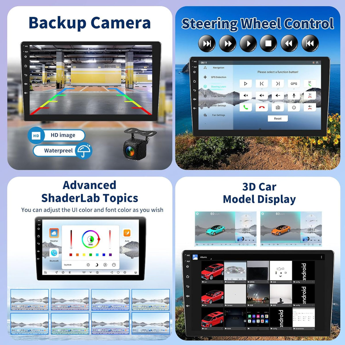 4G+64G 8-Kern Qualcomm Android 15 autoradio voor Hyundai IX35 2010-2015 met Navi Carplay Android Auto, 9 inch 2Din-autoscherm met GPS WIFI Bluetooth FM/RDS Radio DSP SWC Camera+MIC