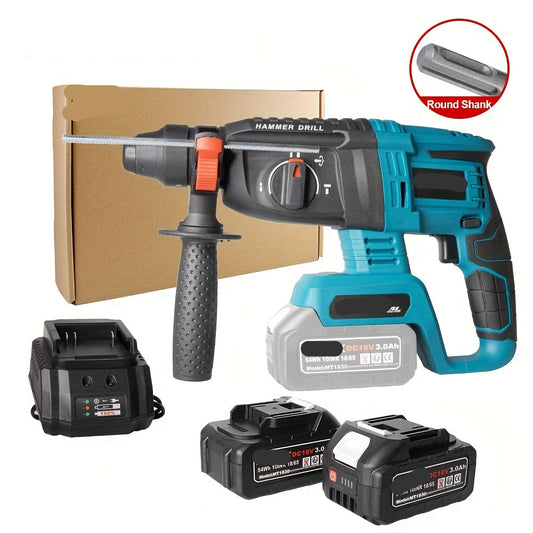 18V Accu Combihamer – Accuboormachine – Boorhamer – Klopboor – Draadloze Boormachine – Brushless Motor – Lithium-Ion 3.0Ah
