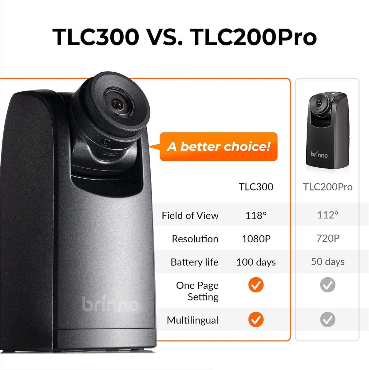 Brinno Time Lapse Camera BCC300-C Bundel, Timelapse Camera Outdoor Constructie, HDR FHD1080P Timelapse Camera met Muurbevestiging, LCD-scherm, Verlengde Batterijduur, Waterdichte Case en Clampod