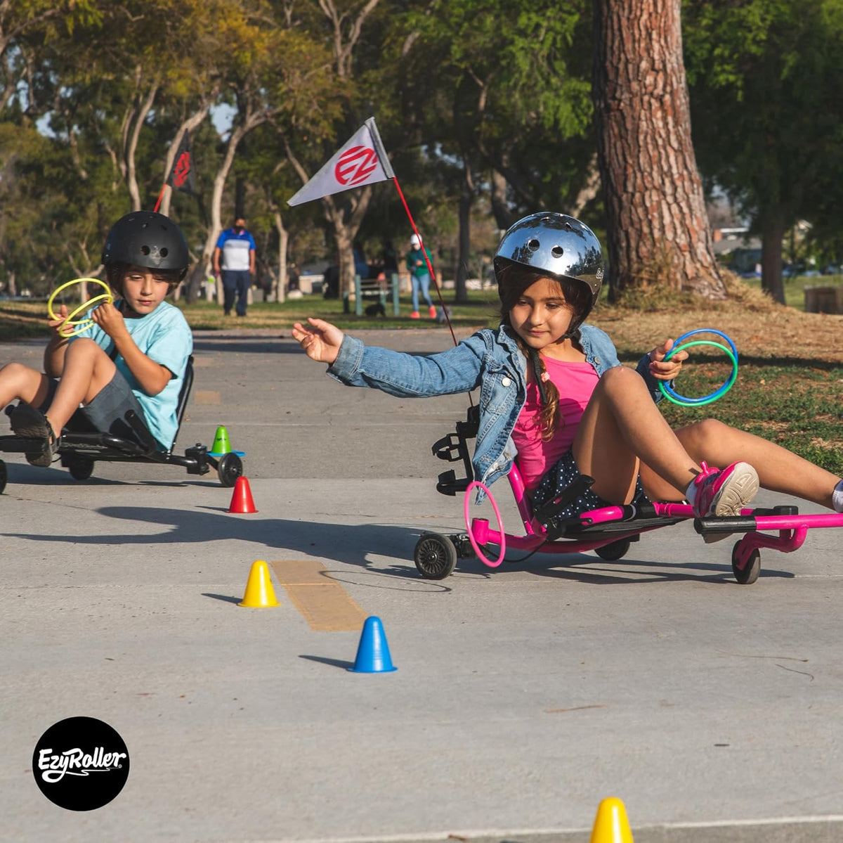 Ezyroller Drifter X Fun voertuig kindervoertuig driewieler kinderen trike radiovoertuig (roze)