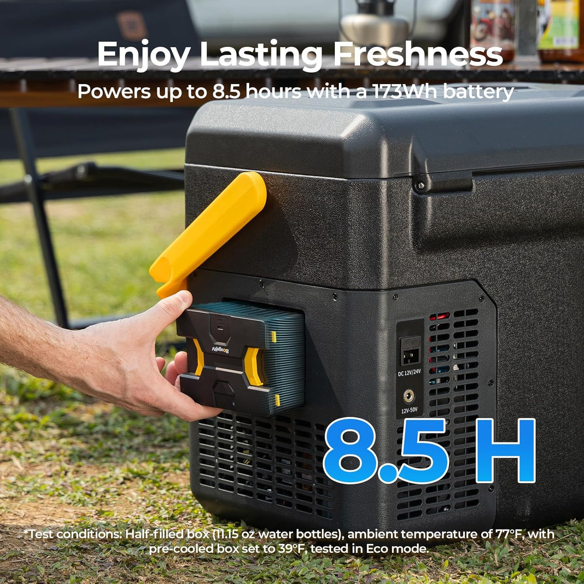 Compressor Koelbox – Draagbare Koelbox – Auto Koelbox – Camping Koelbox – Vriesbox – Instelbare Temperatuur -20°C tot 20°C – 173 Wh Accu Met 8,5 Uur Koeltijd