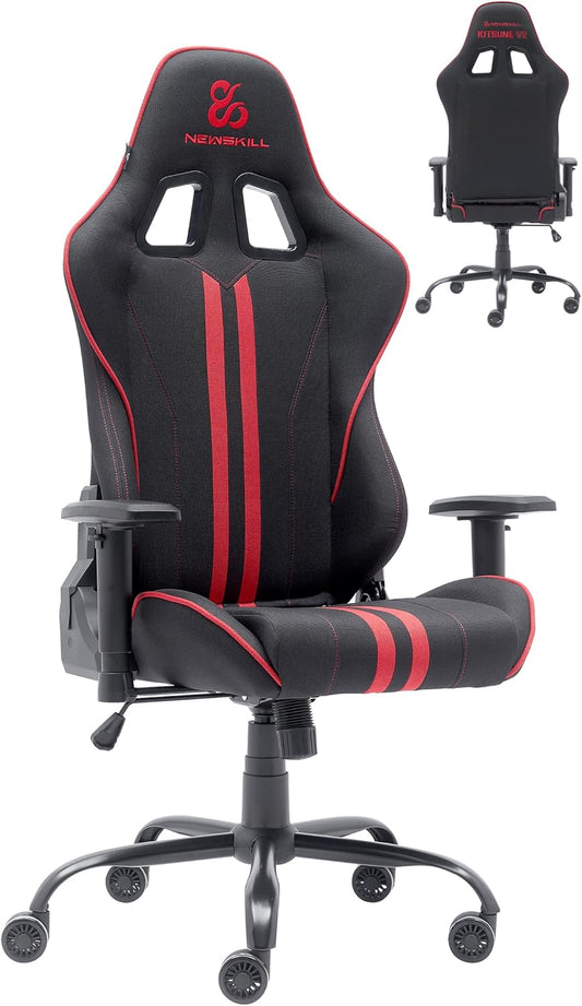 NEWSKILL Kitsune V2 Gamingstoel, rood, ademende stof