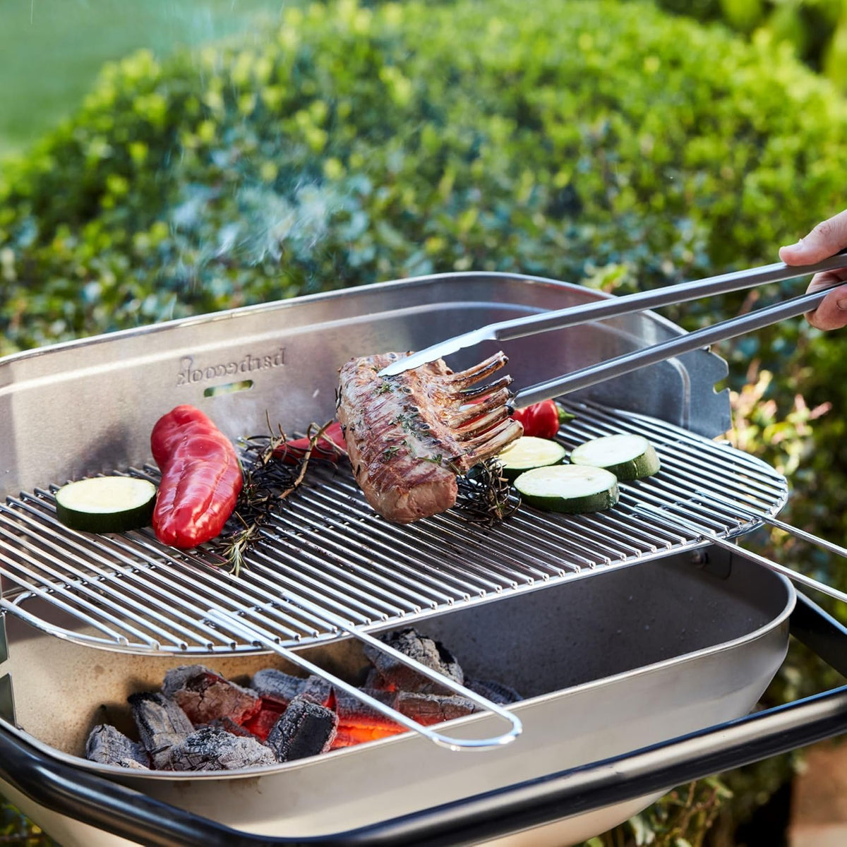 Barbecook Loewy 55 houtskoolbarbecue uit rvs 56 cm x 34 cm