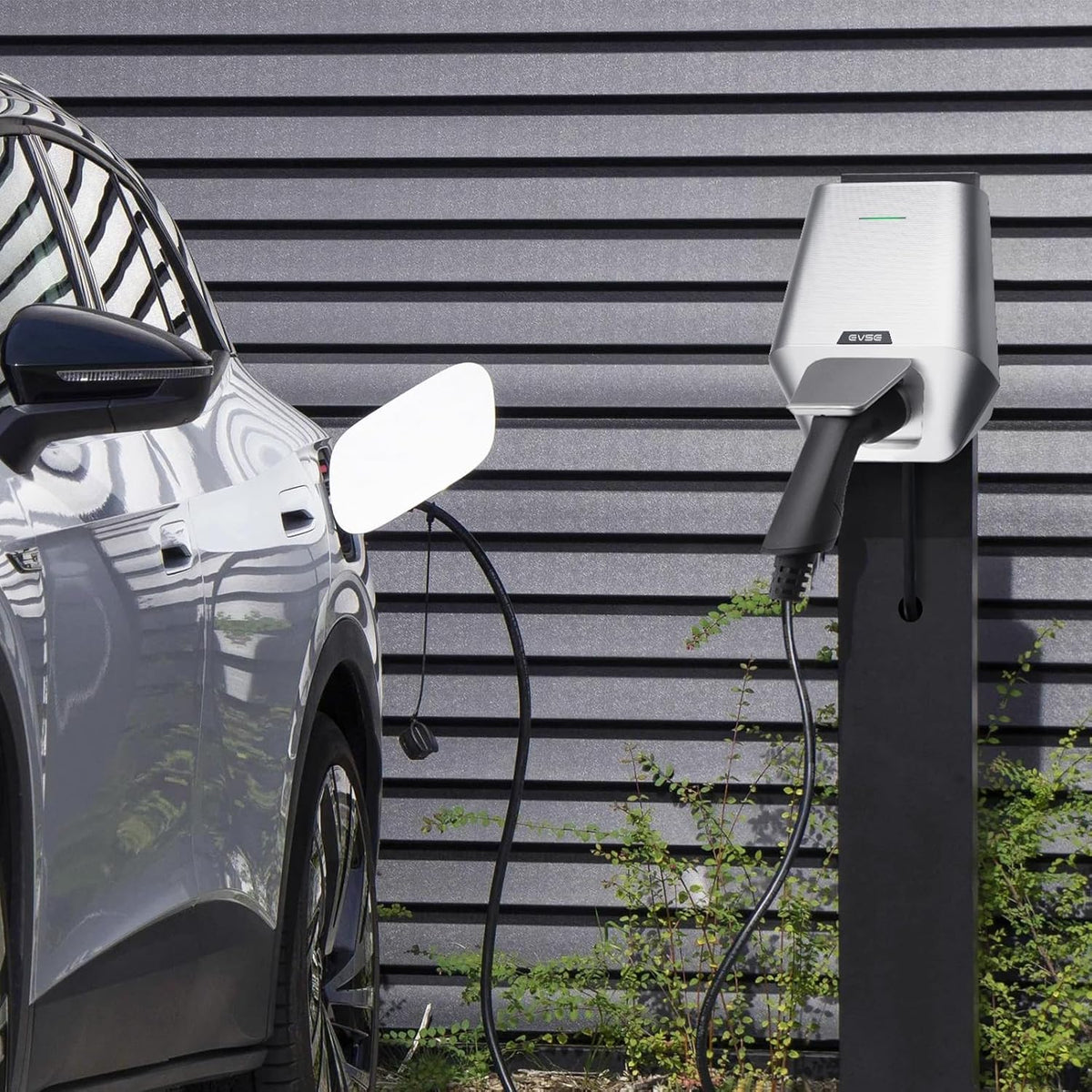 Teskee Wallbox 7,4kW Type 2 Geschikt voor alle elektrische voertuigen voor binnen en buiten Regelbare stroom 16A/24A/32A enkelfasig 1M kabel