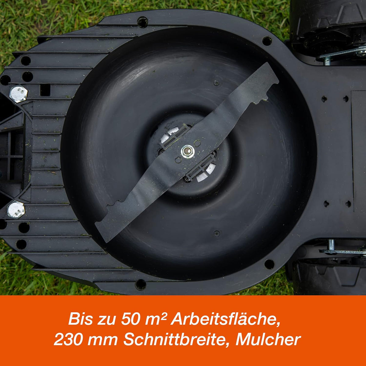 Accu Grasmaaier – Elektrische Grasmaaier – Batterij Grasmaaier – Compacte Grasmaaier – Stadsgrasmaaier – 23 cm Maaibreedte – 12V Lithium-Ion Accu met 3 Maaihoogtes