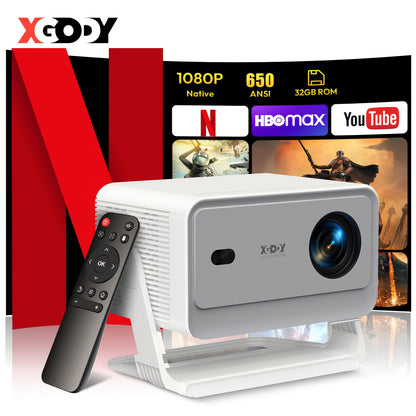 Mini Projector – Mini Beamer – Draagbare Projector – Home Cinema – Android 11 – Full HD 1920x1080 – 650 ANSI Lumen – Automatische Keystone Correctie