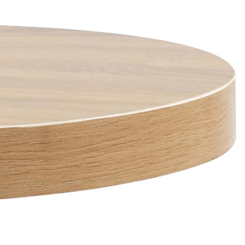 Bistrotically light brown 60cm MDF This bistro-style table is stylish and will be the focal point of your decor. It can also be used as a dining table. Practical and durable, it cleans easily with a damp cloth., Bistro Table,