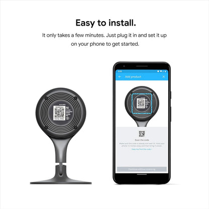 Nest Cam Indoor Security Camera Black Silver NC1102ES
