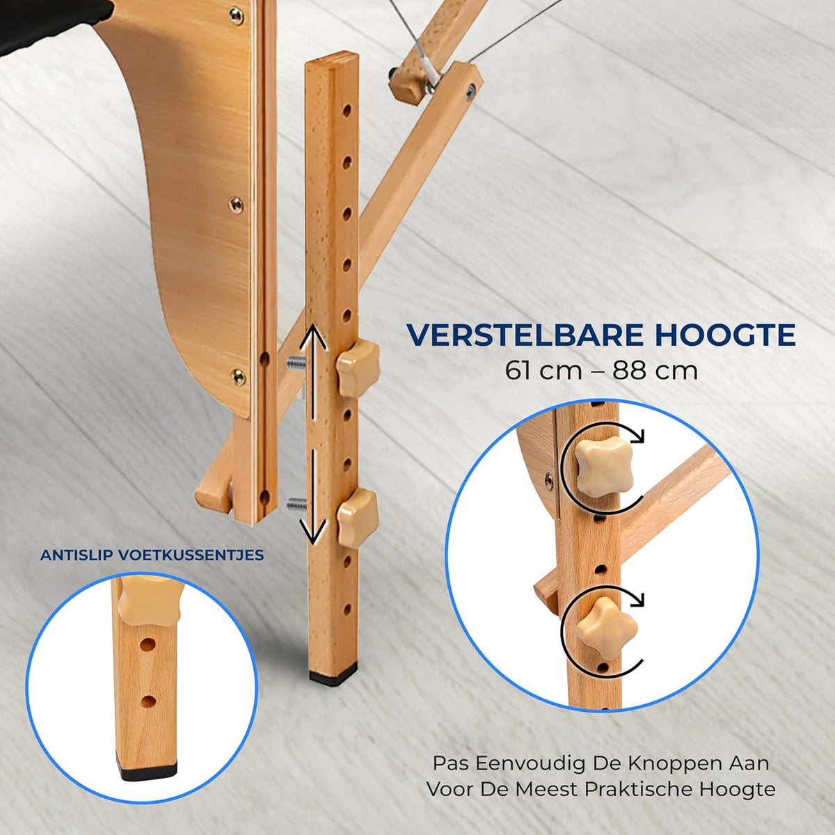 SereneLife Table Massage, Portable, Foldable, Professional, 3 Sections, Adjustable Height, Transport Bag - QUORE