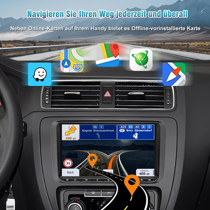 Autoradio – Multimedia Systeem – Autostereo – Infotainment – Radio – Android 13 – 9 Inch Touchscreen – Draadloos CarPlay & Android Auto