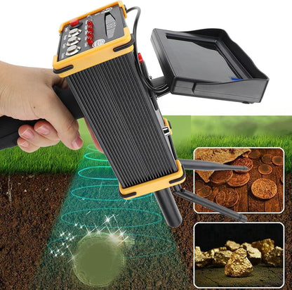 Ciciglow Draagbare metaaldetector, zeer nauwkeurige, goud- en zilverdetector met scherm voor metaaldetectie (EU-stekker 100-240 V)
