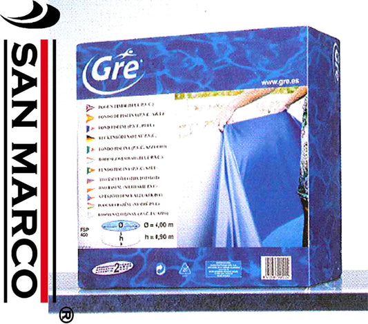 Gre FPR451 Liner voor ronde zwembaden, Diameter 460 cm, Hoogte 120 cm, Blauwe kleur
