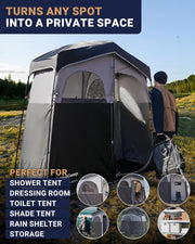 KingCamp Pop Up Dressing Veranderen Tent Douche Kamer Afneembare Vloer voor Camping Outdoor Strand Toilet Draagbare met Draagtas