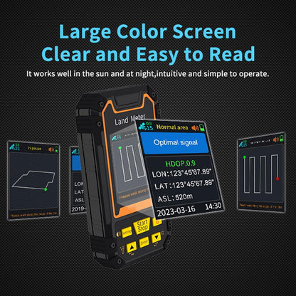 Landmeter, 2.4In Color Screen GNSS Handheld Landmeter, Mini Portable Handheld GPS Surveyor Area Measurement Tool, voor Gebied, Helling, Afstandsmeting
