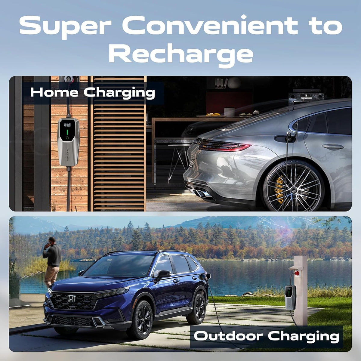 Type 2 oplaadkabel 11 kW, EV oplader driefasig CEE 16A | 5M mobiele Wallbox laadstation instelbare stroom en instelling starttijd voor alle elektrische voertuigen EV PHEV IEC 62196-2