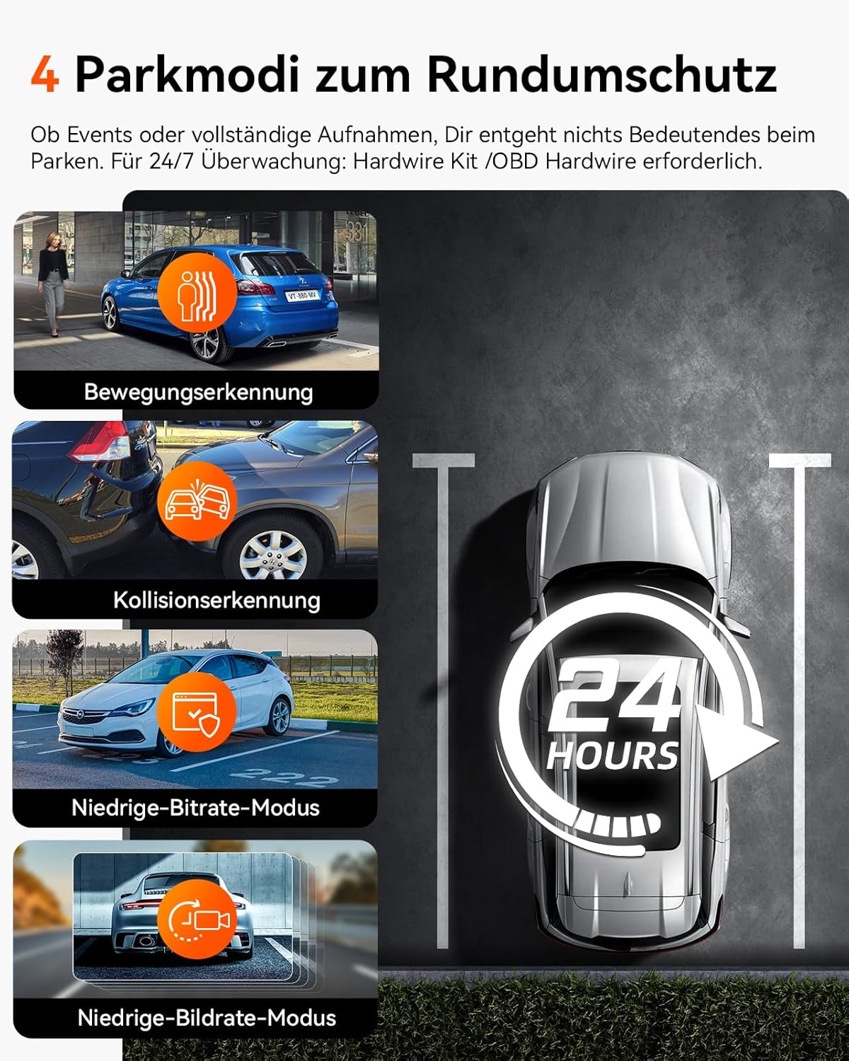 VANTRUE N2X 2,7K+1080P dashcam auto-interieur, STARVIS 2 Dual HDR nachtzicht dashcam, 2,5K/60FPS voorkant, GPS, WiFi, app en stembediening, 2″ 323° dashcam 24/7 parkeermodus, G Sensor, maximaal .512G