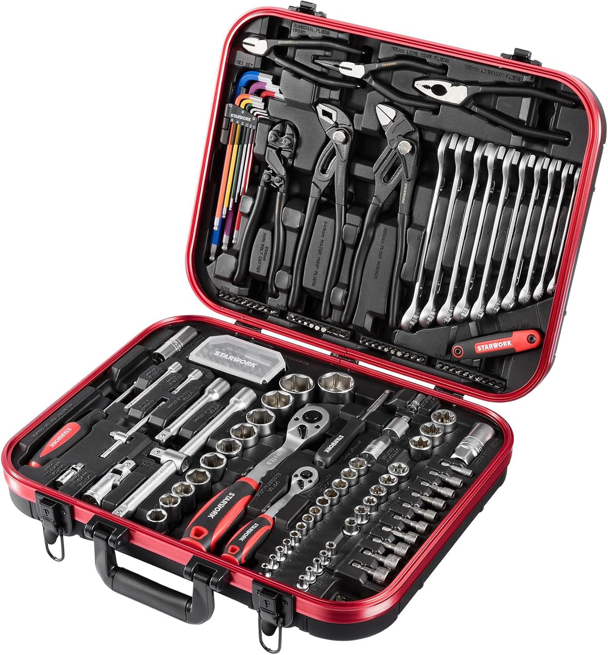 STARWORK TRUE MECHANIC 169-delige mechanische gereedschapsset, professioneel, metrisch