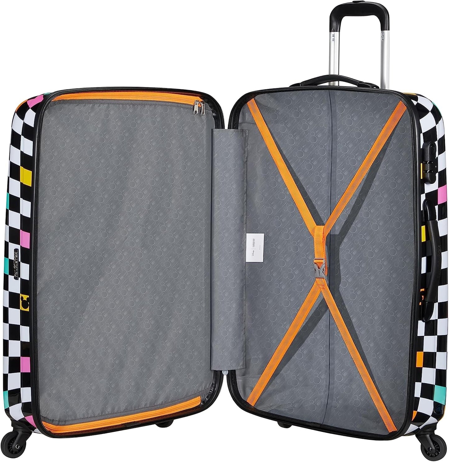American Tourister Hypertwist, Spinner S, Hand Bagage, 55 cm, 36 L, veelkleurig (Mickey Check)