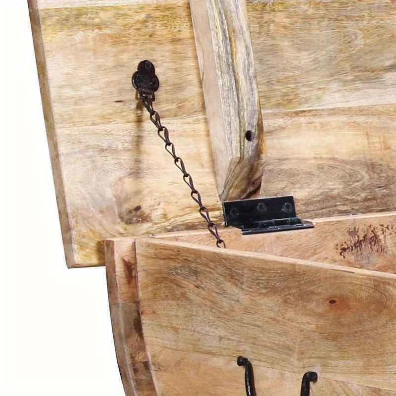 Salontafel – Houten Tafel – Koffietafel – Theetafel – Loungetafel – Massief Mangohout – 88x50x40 cm – Opbergruimte – Rustiek Design