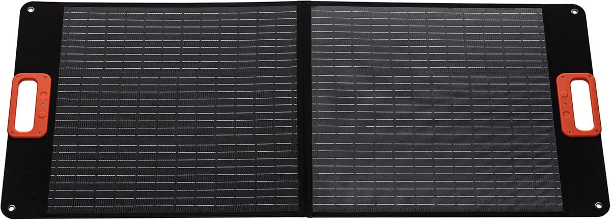 Technaxx Zonnepaneel, opvouwbaar, 100 W, TX-206, voor buiten, camping, balkon, enz., draagbare monokristallijne zonnelader voor alle gangbare krachtcentrales met USB-A/USB-C/XT60/DC7909/MC4/Anderson
