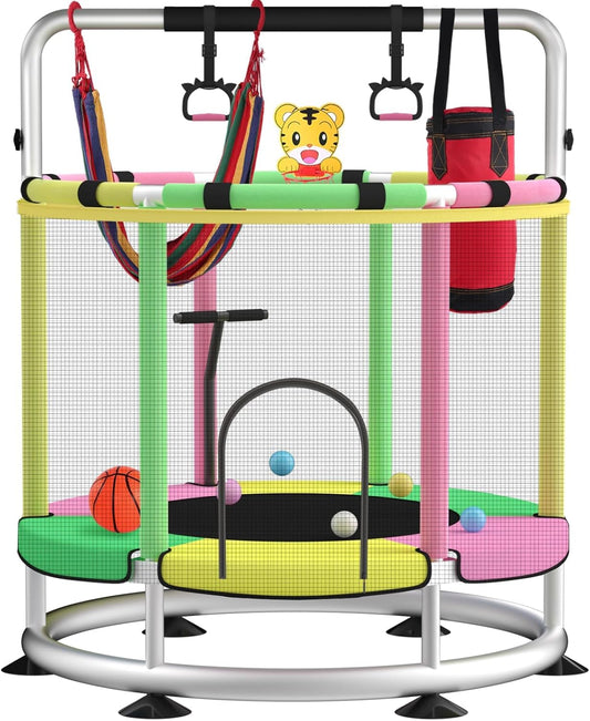 Trampoline voor kinderen, verstelbare baby peuter trampoline, indoor en outdoor kindertrampoline