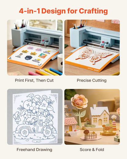 VEVOR Vinylsnijplotter, 305 mm, met gereedschapsset, touchscreen-bediening, multifunctionele snijmachine, compatibel met iOS, Android, Mac, Windows, voor het knutselen van kaarten, papier