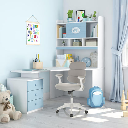 hjh OFFICE Kinder bureaustoel KID ERGOLINO W Stof Grijs