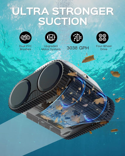 <font dir="auto" style="vertical-align: inherit;"><font dir="auto" style="vertical-align: inherit;">        WYBOT C1-01 Wireless Pool Robot (2025 Upgrade) for Buried and Above Ground Pools, 4-in-1 Wall and Water Control, 150 min/150 m², Intelligent Naviga