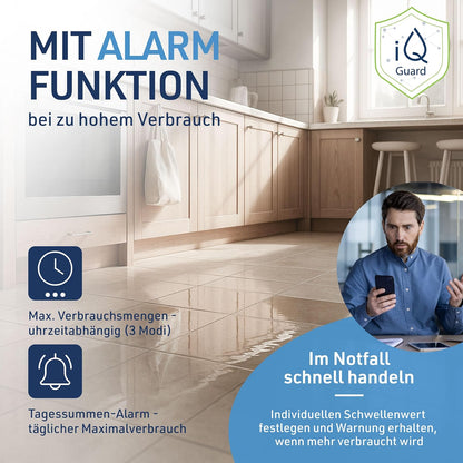 Slimme watermelder met wateralarmfunctie – Wateralarm – Waterbewaker – Wifi-Waterverbruiksmeter – Lekkagedetector – 92 dB Alarm – Wifi En Smartphone