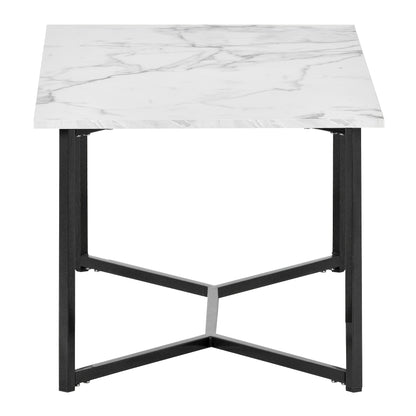 Salontafel – Woonkamertafel – Koffietafel – Bijzettafel – Houten Tafel – Wit – MDF & Massief Hout – Rechthoekig Compact Design