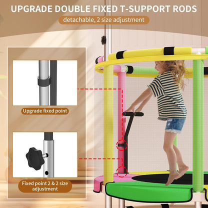 Trampoline voor kinderen, verstelbare baby peuter trampoline, indoor en outdoor kindertrampoline