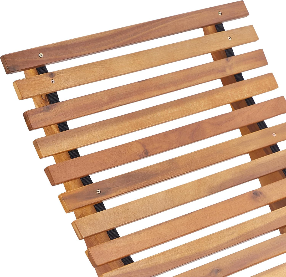 Beliani Outdoor Garden Patio Rocking Chair Sunbed Acacia Wood Natural Brescia II - QUORE