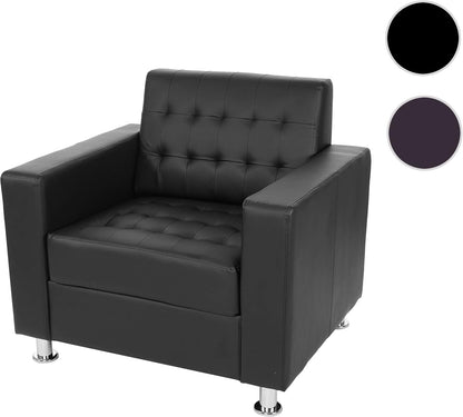 Loungestoel – Fauteuil – Relaxstoel – Armstoel – Loungestoel Kunstleer – Hoogwaardig Kunstleer – Massief Houten Frame – Stevige Metalen Poten