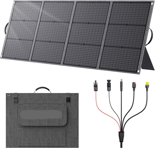 Zonnepaneel draagbaar – Zonnepaneel opvouwbaar – Solar Charger – Draagbare oplader – Powerstation zonnepaneel – 200W vermogen – Verstelbare standaard