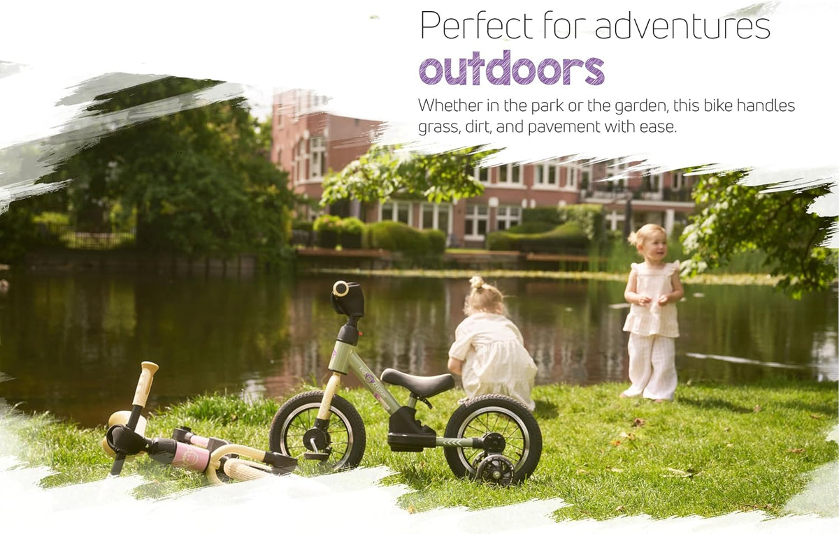 Pedalplay Loopfiets vanaf 2 jaar met LED zijwieltjes en trappers, t/m 6 jaar oud, Driewieler, 3-in-1 design, speelgoed vanaf 2 jaar voor jongens en meisjes, ijzersterk frame