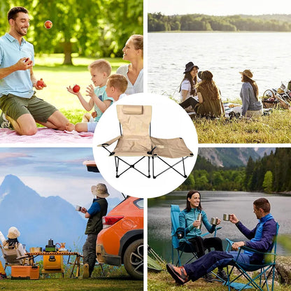 Klapstoel – Vouwstoel – Ligstoel – Lounge stoel – Recliner – Ergonomisch Design – Stevig Frame – Outdoor Loungestoel – Inklapbaar – Khaki