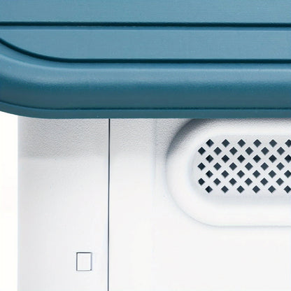 Hondenkennel – Hondenhok – Hondenkooi – Hondenkorf – Grote Hondenren – Ruim 59x75x66 cm – Weerbestendig Polypropyleen Blauw