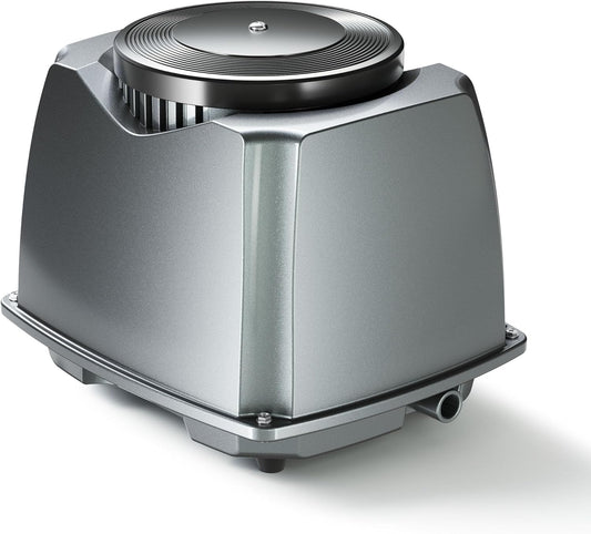 SunSun CAP-100 beluchtingspomp 70 W, luchtpomp voor 80 m³ aquarium en tuinvijver, vijverbeluchter 100 l/min met 16 luchtuitlaten, geluidsarme zuurstofpomp