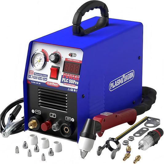 Plasmasnijder 220 V 55 A, HF Non-Touch Pilot Arc, 20 mm Max snijdikte, 15 mm zuivere snede (PLC55P)