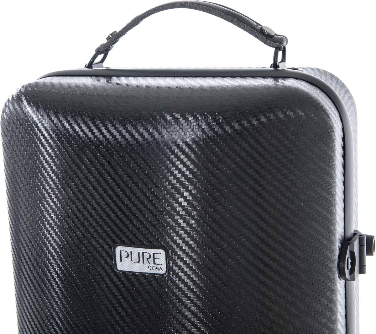 GEWA zuivere vioolkoffer polycarbonaat 2,4 zwart 4/4 gepolsterde ophanging, flexibele strijkstokbrug, accessoire- en muziekvak en veel comfort