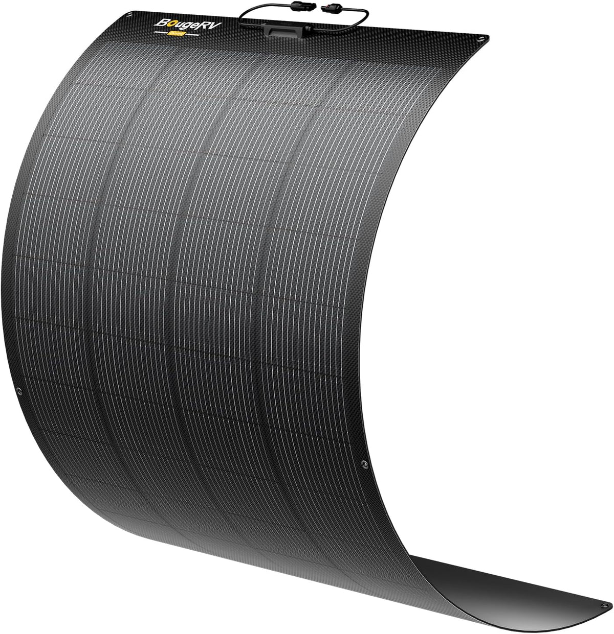 BougeRV Arch Pro Schaduwtolerantie, 200 W, flexibel zonnepaneel van glasvezel, N-type 16BB-cellen, 25% efficiëntie, ETFE, flexibele zonnepanelen, IP68, voor camper, boot, tuin, balkon, 12/24 V