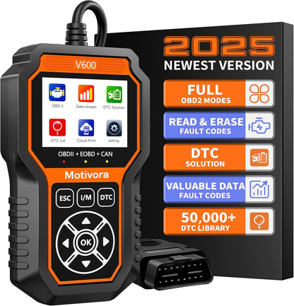 OBD2 Scanner – Auto Diagnosetool – Foutcode Lezer – Motor Testapparaat – CAN Diagnostic Scanner – 50.000+ DTC Foutcodes – Live Data Met Grafische Weergave