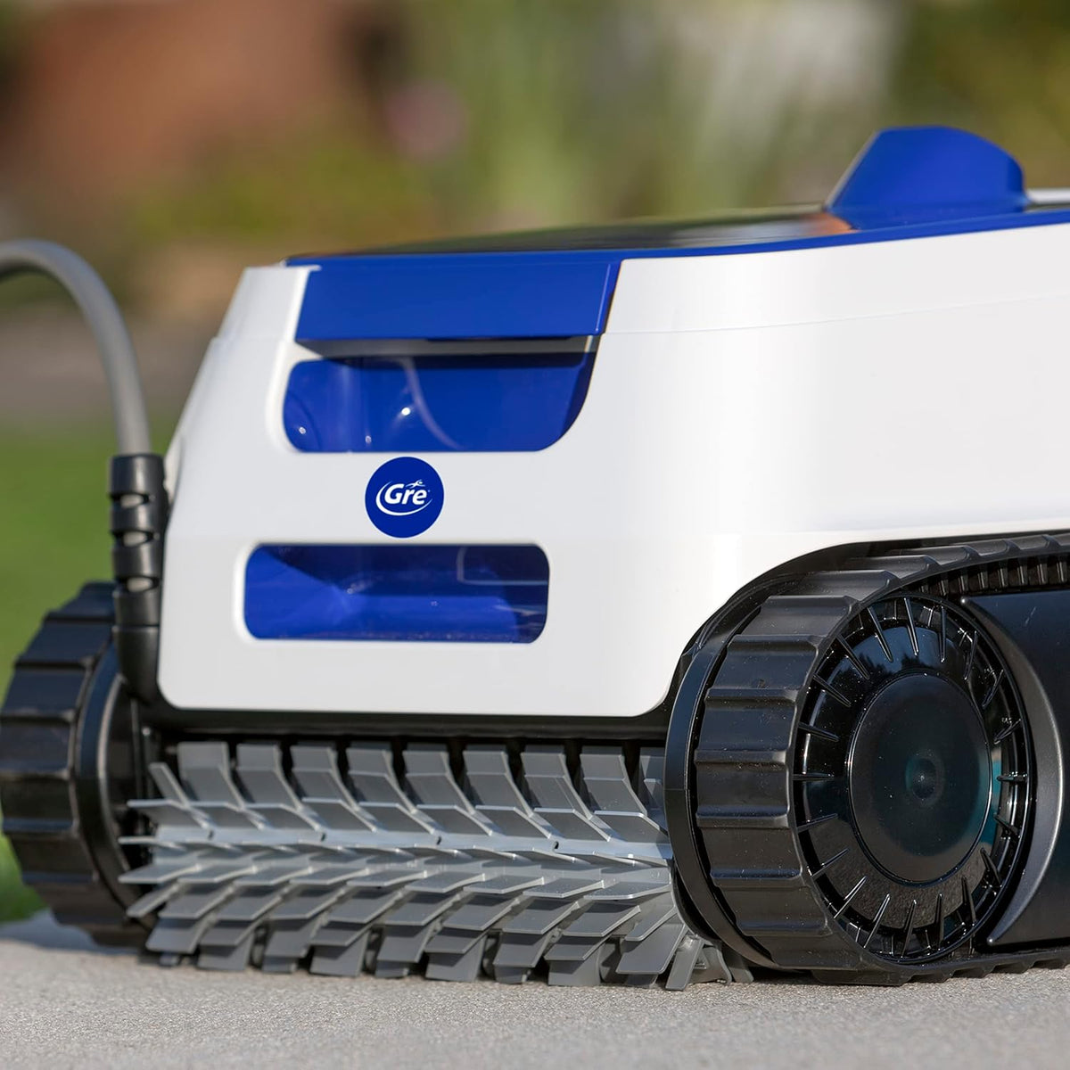 GRE ER230 - Elektrische zwembadrobot voor ingegraven zwembaden tot 9 x 4 m, reinigt bodem, wanden en waterlijn in 2u30