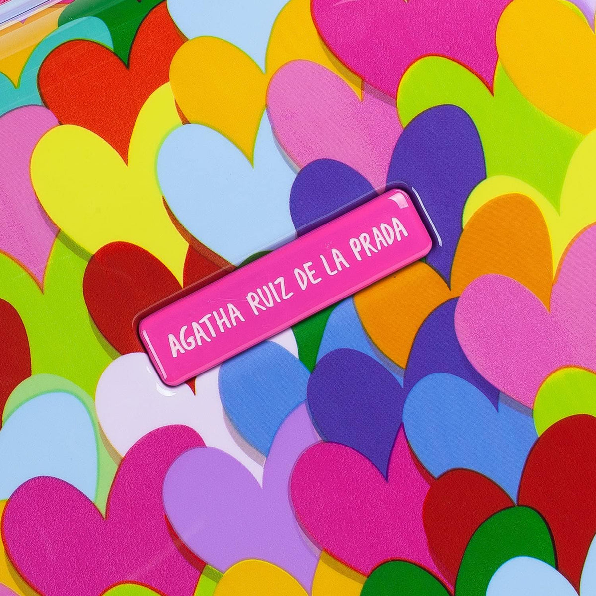 AGATHA RUIZ DE LA PRADA - Middelgrote Koffer. Suitcase - Medium Trolley Reiskoffer van AGATHA RUIZ DE LA PRADA. Lichtgewicht Polycarbonaat Harde Schaal 4 Wielen Cijferslot, Fuchsia