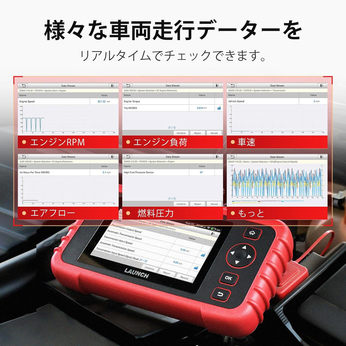 LAUNCH CRP123X Plus OBD2 Auto-diagnose, diagnosescanner met alle systeemdiagnoses, olie-/SAS-/versnellingsset, AutoVIN, batterijniveaumonitor, gratis updates