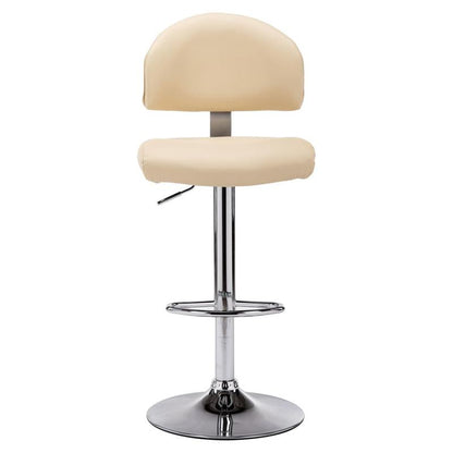 Modern Cream White Bar Stool with Backrest - Heavy-Duty Hardwood Construction, Easy Assembly, Cushioned - for Home Bars, Restaurants, Cafes - Sturdy & Elegant Modern Design, Cafe ing, Restaurant Furniture, Square Shape