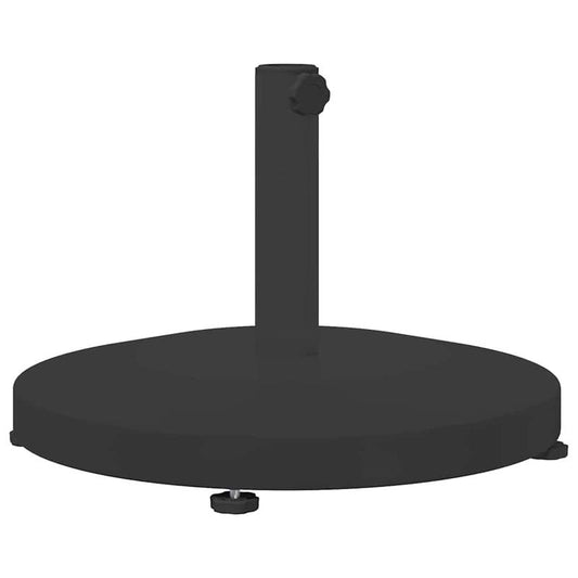 Parasolvoet – Parasolhouder – Parasolstandaard – Kruisvoet – Vulbare voet – Zwaar 25 kg – Stabiel met Wielen en Rem – Staal & Beton – 48x48x32 cm – Geschikt voor Grote Buitenparasol