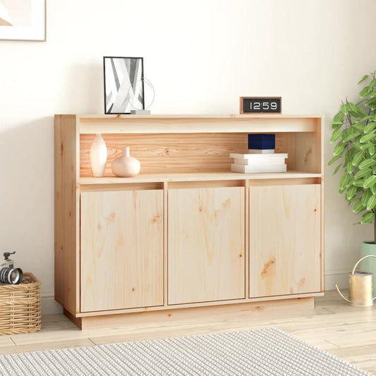Dressoir – Opbergkast – Ladekast – Buffetkast – Kast – Massief Dennenhout – 104,5x34x80 cm – Modern Europees Design