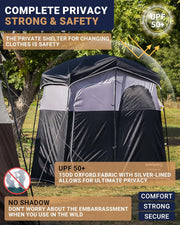 KingCamp Pop Up Dressing Veranderen Tent Douche Kamer Afneembare Vloer voor Camping Outdoor Strand Toilet Draagbare met Draagtas